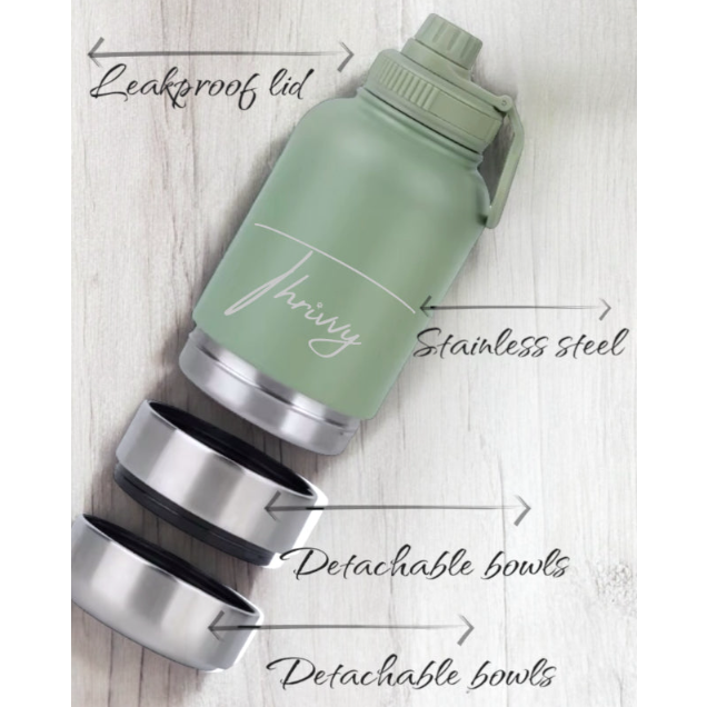 portable dog hydration bottle by Thrivvy