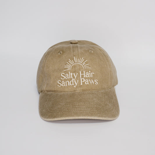 Dog Lover Baseball Cap – Salty Hair Sandy Paws | Thrivvy