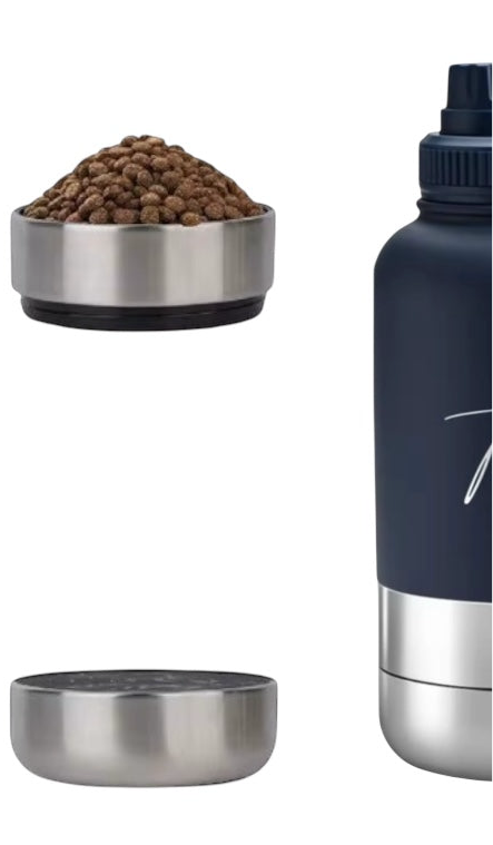 Thrivvy 3 in 1 Companion Travel Water Bottle - INDIGO