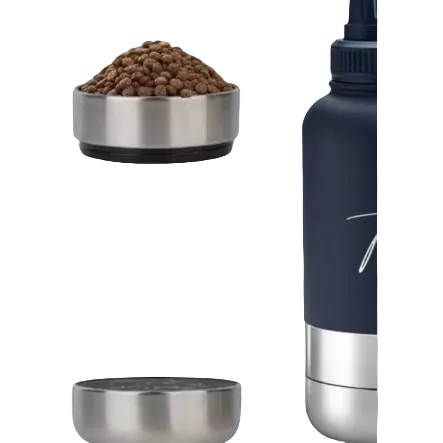 navy dog travel water bottle for hiking