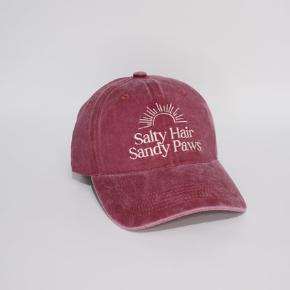 Dog Lover Baseball Cap – Salty Hair Sandy Paws | Thrivvy
