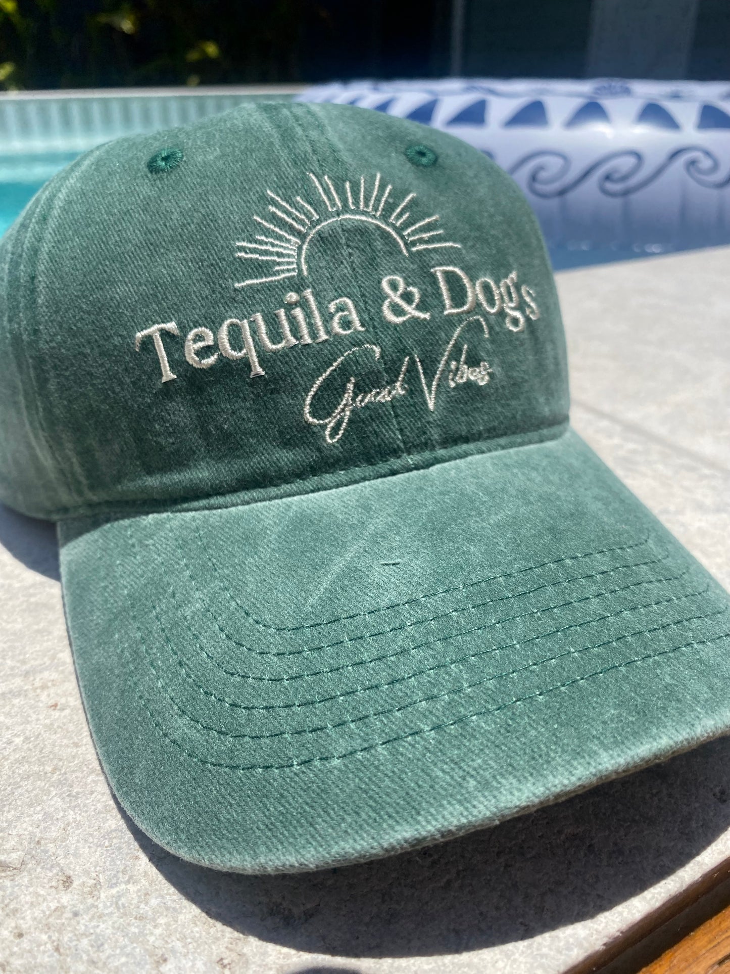 Tequila and Dogs = Good vibes caps