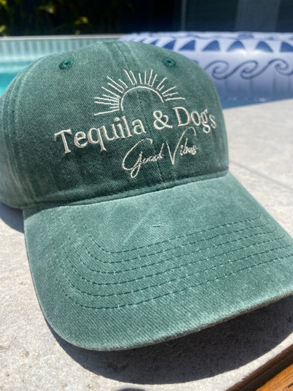 Tequila and Dogs = Good vibes caps