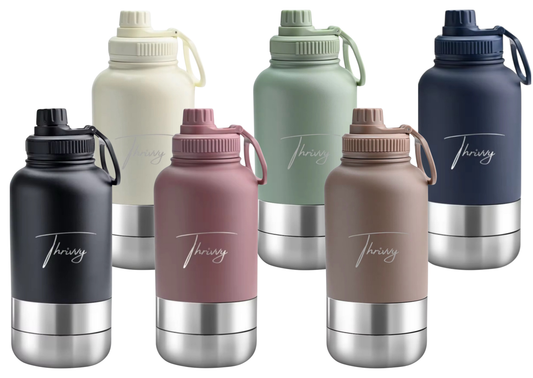 Thrivvy 3-in-1 Travel Water Bottle