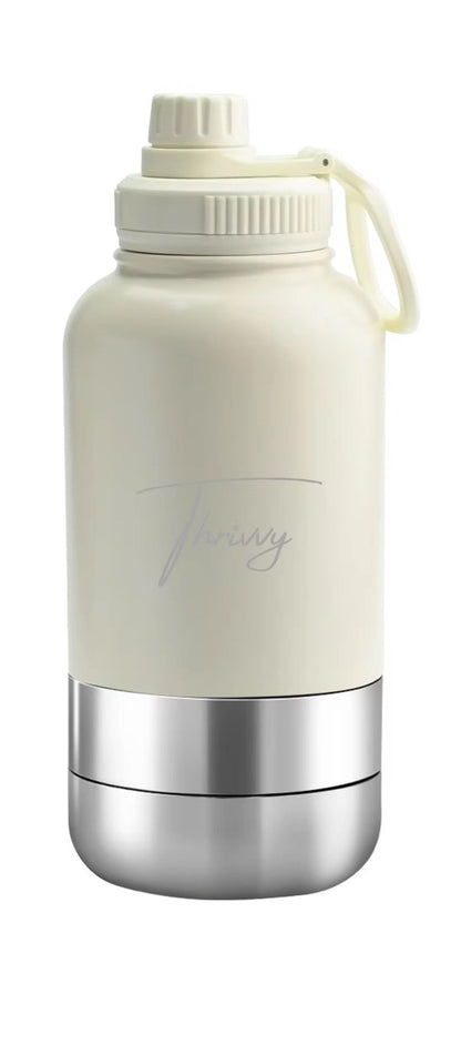 Thrivvy 3-in-1 Travel Water Bottle
