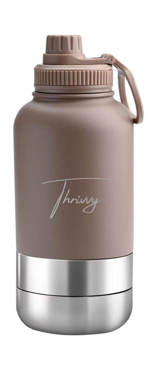 Thrivvy 3-in-1 Travel Water Bottle