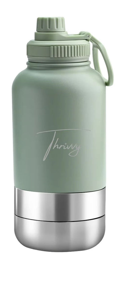 Thrivvy 3-in-1 Travel Water Bottle
